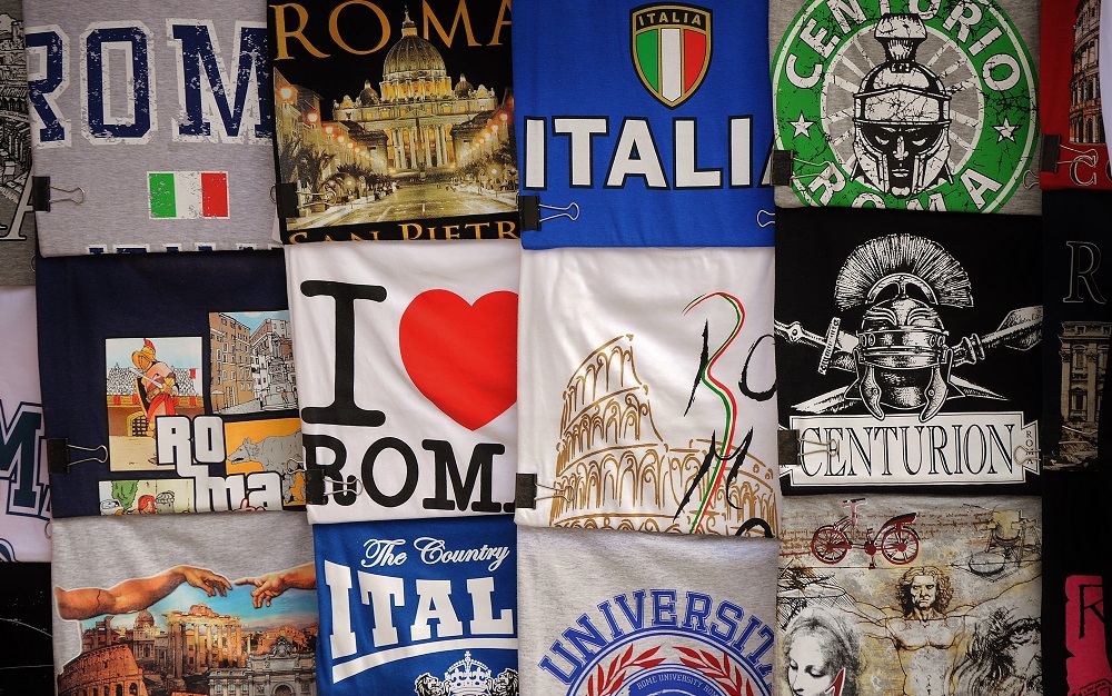 Italian T-shirts - eCommerce display design