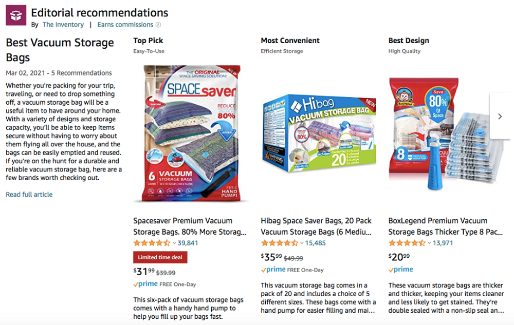 Amazon product videos