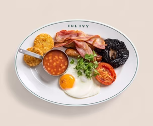 The same breakfast, rebuilt on a plain background and ready for a menu listing