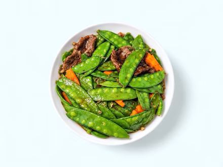 Beef with snow pea pod, refreshed by Splento from the photo the listing already had